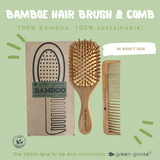 Bamboe Haarborstel en Kam