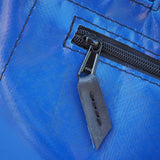 green-goose Rugtas Silnice blue backpack with black leather zipper pull