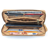 green-goose Kurk Dames Portemonnee Mandala cork wallet with zipper, card slots and cash compartments