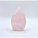 Rozenkwarts druppelvormige staande edelsteen kristal, roze, Moonlight Gemstones