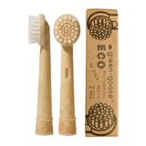 green-goose Oral-B bio-based castor-oil toothbrush heads XL, uncolored, 2 pcs