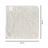 green-goose Handtuch beige, 26x26 cm, Markenetikett sichtbar