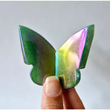 Vlinder edelsteen Angel Aura van Groene Aventurijn, 6x5 cm - Moonlight Gemstones