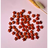 Edelsteen Rode Jaspis Mini Ster kralen, stervormige kralen, 1.5 cm, Moonlight Gemstones