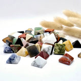 Moonlight Gemstones Mini edelsteen piramides, 1,5 cm, kleurrijk stenen assortiment