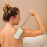 Green-Goose Natuurlijke Loofah Rugspons met Handvat voor Zachte Scrub