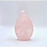Rozenkwarts druppelvormige staande edelsteen kristal, roze, Moonlight Gemstones