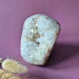XL pink amethyst druzy geode freeform crystal cluster, 1103 g