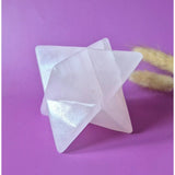 Moonlight Gemstones Kristallen Edelsteen Roze Calciet Merkaba XXL 8 cm