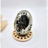 Edelsteen bol Pyriet 40-50 mm met druzy kristallen, Moonlight Gemstones