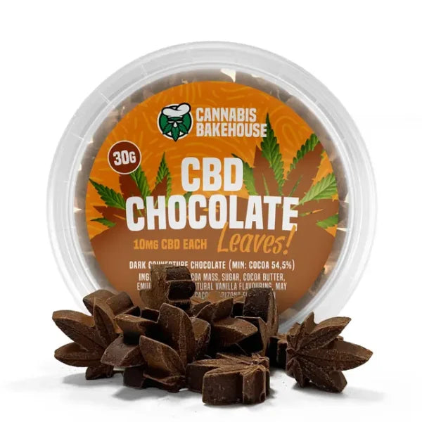 CBD Cannabis Chocolate Leaves, 30 gram