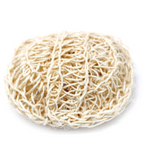 green-goose Round Sisal Bath Sponge, natural beige.