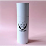 Glazen drinkfles met filter rozenkwarts, wit, Moonlight Gemstones, 400 ml