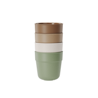 BE O Mug set van 4 gemaakt van gebruikte, plantaardige oliën