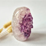 Amethist Agaat Kwarts cluster van Moonlight Gemstones, gepolijst, Brazilië, uniek exemplaar