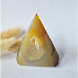 Druzy grey agate standing gemstone crystal by Moonlight Gemstones, 134g