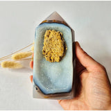 Druzy Agaat Toren uit Uruguay #101 – 488 gram | Natuurlijke Geode Edelsteen