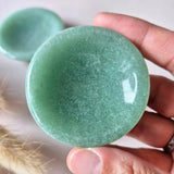 Groene aventurijn edelsteen schaaltje, 5 cm diameter