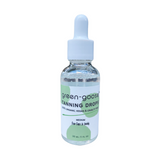 green-goose Organic Tanning Drops bottle, 30 ml, clear liquid with green label