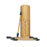 green-goose Herbruikbare Wattenstaafjes (4 Stuks) in Bamboe Houder by green-goose