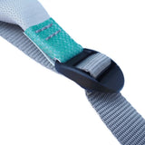 green-goose Rugtas Silnice turquoise patch on grey strap with black buckle