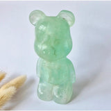 Green fluorite bear carving by Moonlight Gemstones, 12 cm, 508 g