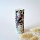Picture Jasper round pillar, 8–9 cm, earthy multicolor banding