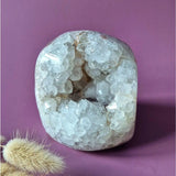 Moonlight Gemstones XL Edelsteen Druzy Pink Amethyst Geode Freeform, 1103 g