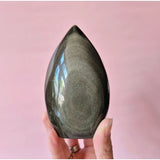 Edelsteen Golden Obsidian Flame – Kracht, Inzicht & Bescherming (7–9 cm)