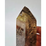 Zeldzame Golden Rutile Smoky Quartz Toren, 300g AA+, Moonlight Gemstones