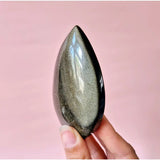 Edelsteen Golden Obsidian Flame – Kracht, Inzicht & Bescherming (7–9 cm)
