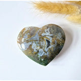 Druzy Rode Mosagaat Hart 6–8 cm Moonlight Gemstones, multicolor agate heart