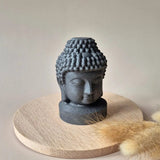 Shungite Meditatie Buddha 6cm by Moonlight Gemstones, black shungite grounding statue for protection