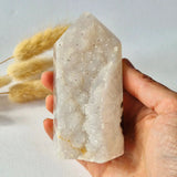Druzy agaat toren uit Uruguay, 300 g, Moonlight Gemstones natuurgeode edelsteen