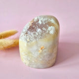 XL Edelsteen Druzy Pink Amethist Geode Freeform van 672 gram Statement Piece