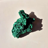 Moonlight Gemstones Velvet Malachite Cat Eye rough cluster, 100g, emerald-green mineral specimen