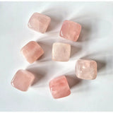 Mini rose quartz cubes by Moonlight Gemstones, 2–3 cm each (set of 7)
