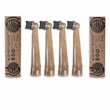 green-goose bio-based Oral-B replacement toothbrush heads for adults, 4 heads in two 2-pack boxes
