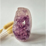 Amethist Agaat Kwarts Cluster van Moonlight Gemstones, gepolijst Brazilië, uniek exemplaar, 513 g