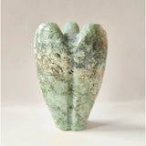 Edelsteen Druzy Mosagaat Engel, groene Mosagaat drusy engelbeeld, 15 cm