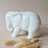 Edelsteen Grote Witte Jade Olifant, ongeveer 3,5 kg, Moonlight Gemstones