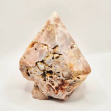 Roze Amethist Punt 867g, Moonlight Gemstones, half ruw en gepolijst met druzy