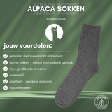 Alpaca zakelijke sokken van green-goose, 2 paar, grijze sokken