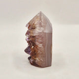 Amethist Agaat Punt Uruguay 109g Moonlight Gemstones; druzy edelsteen met natuurlijke agaatbanden