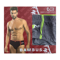 green-goose Bamboe Herenslips - 2 Stuks - Grijs en Groen - 85% Bamboe