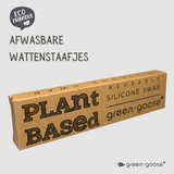 Plant Based Silicone Swab by green-goose - reusable makeup applicator in kraft packaging