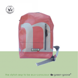 green-goose Rugtas Silnice backpack in red and grey with front zip pocket