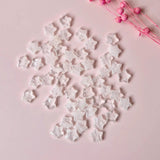 Moonlight Gemstones Bergkristal Clear Quartz mini star confetti crystals, dozens of clear 1.5 cm stars