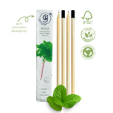 green-goose Seedz plantable mint pencils in plantable packaging; four FSC-certified seed pencils.