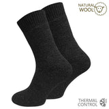 green-goose Noorse Wollen Sokken - 2 Paar - Zwart - 30% by green-goose